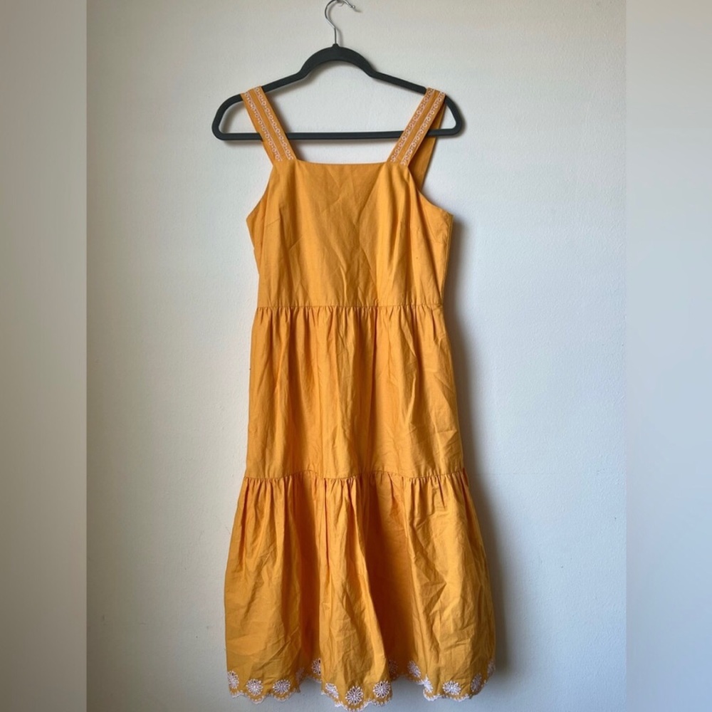 J. Crew Factory Embroidered Tier Dress